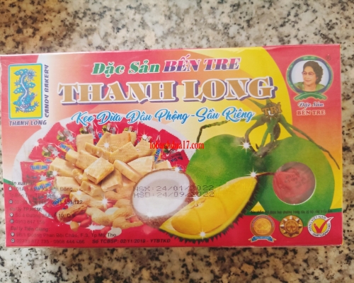 Kẹo dừa đậu phộng - sầu riêng